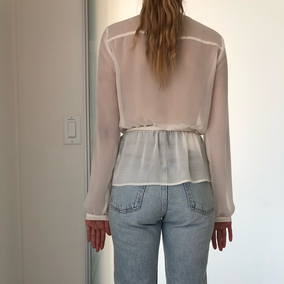 Sheer wrap blouse - Picture 3 of 3